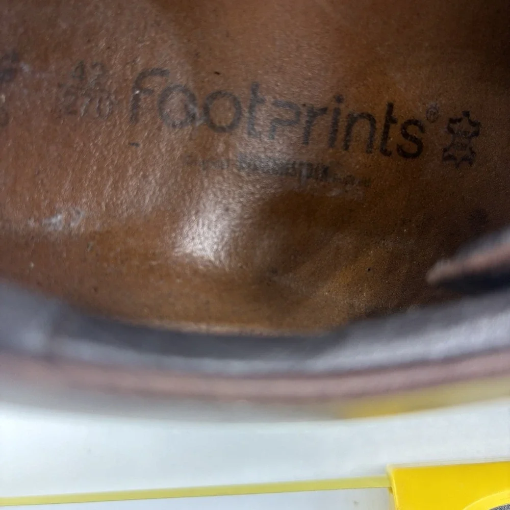 Footprints Birkenstock Dress Shoes‎ Mens Size 8.5 - 9 Dark Brown Leather Oxfords